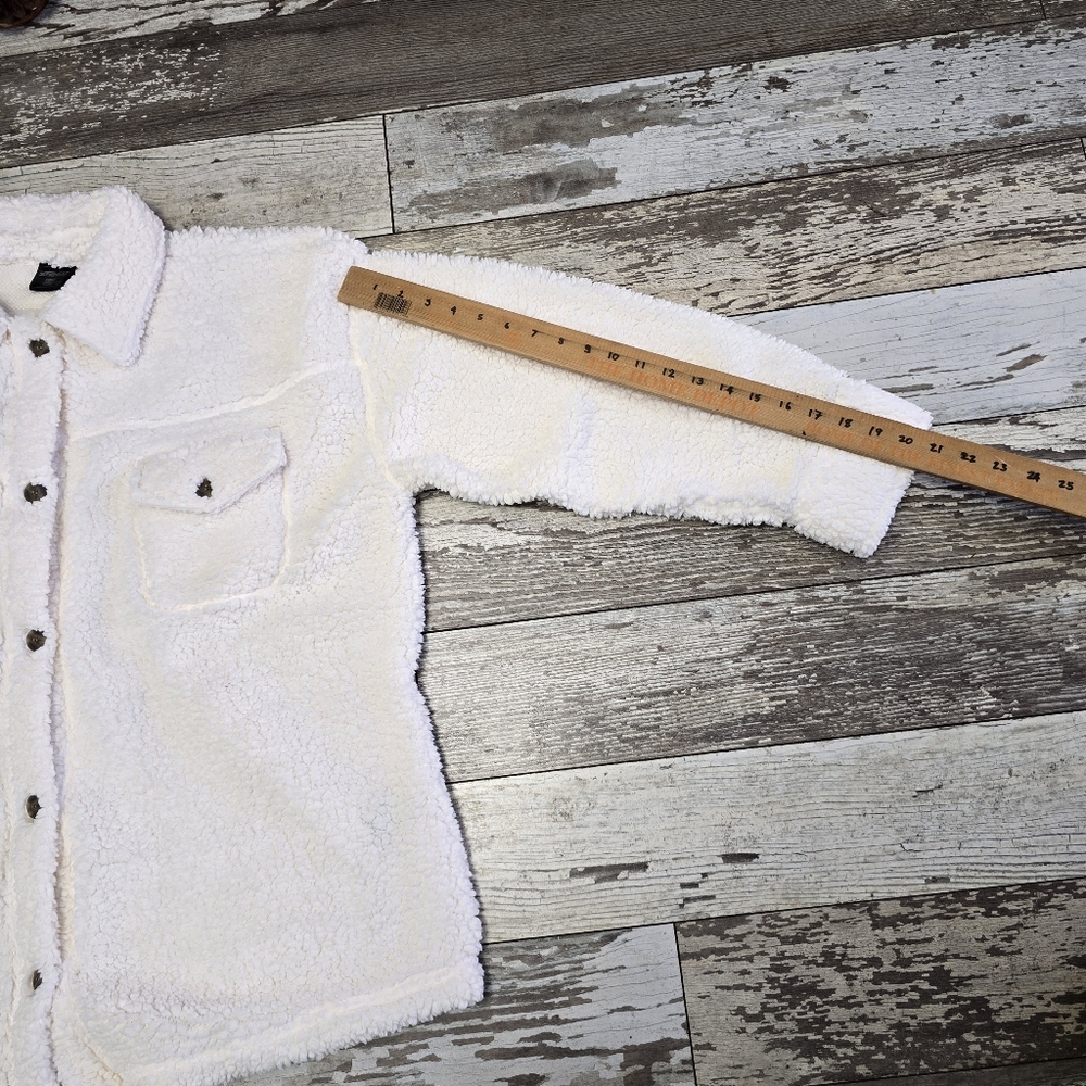 32 DEGREES WOMEN'S COZY CREAM SHERPA SHIRT JACKET SIZE XL/XXL - Picture 8 of 8